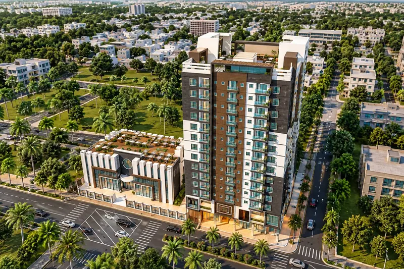 Khairunnisa Heights apartments, Scheme 33, Karachi