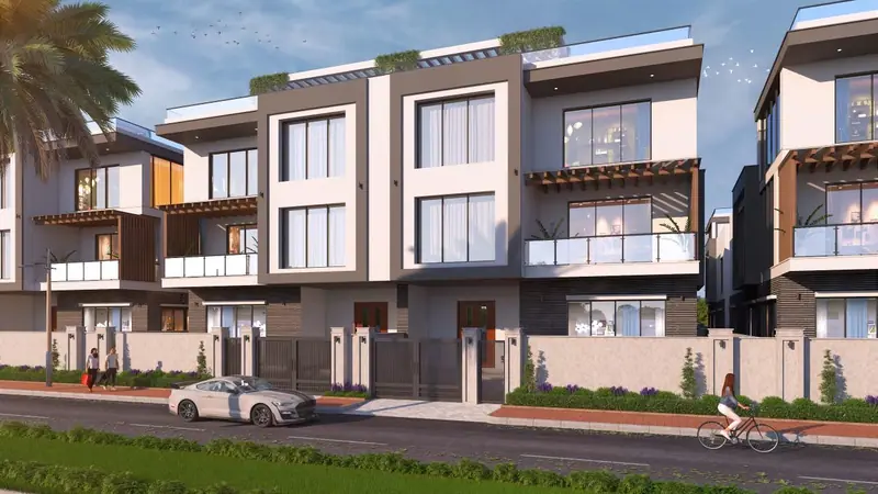 Modern townhouses at United Palm Greens