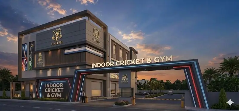 Indoor cricket and gym facility